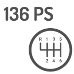 <b> 2.0L EcoBlue 96kW (136PS), 6 Gang Schaltgetriebe, Frontantrieb </b>